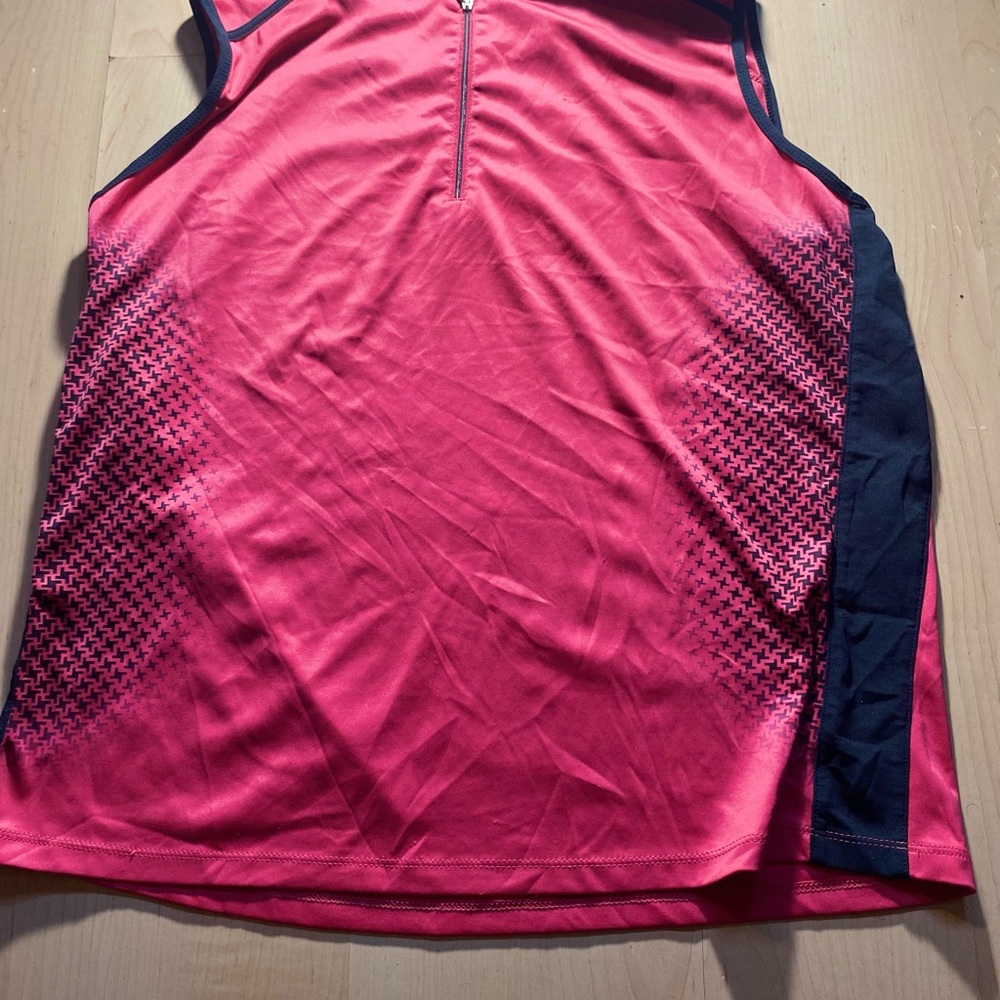 Vibrant Pink Sleeveless Sports Top